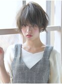 20代30代40代小顔ショートボブアッシュ耳掛け川崎