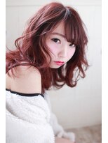 イロドリ ヘアーデザイン(IRODORI hair design) IRODORI　ピンクラベンダー×ゆるふわミディ　［西尾一寛］