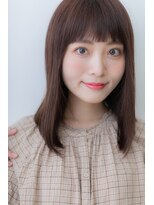 カバーヘア ブリス 大宮西口(COVER HAIR bliss) オン眉ピンクラベンダー艶カラー*前下がりロブY大宮20代30代40代