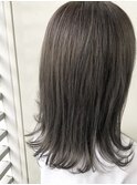 【Zina】セシルカットフリンジウェーブ×フォギーベージュ