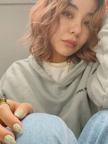 チャプター 問屋町(chapter)&nbsp;ケアブリーチコーラルピンクベージュカラーレイヤーカット韓国