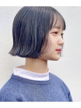 サロンボンジュール(salon Bonjour) 大人可愛い＊切りっぱなしボブ＊