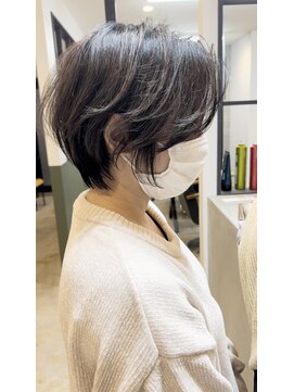 ザ キャンバス ミヤザキツネヒサ(THE CANVAS 宮崎恒久) 大人ショート20代30代40代_小顔_ショート ハイトーン basi