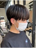 黒髪マッシュナチュラルマッシュメンズヘア韓国ツーブロック