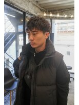 スレイ 西宮(SLAY)&nbsp;波巻きハイライトアップバングツーブロックマッシュ