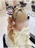 サイドポニー/梅田ヘアセット