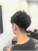 メンズ/アップバングショート/ショート/ツーブロック/刈り上げ