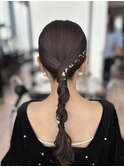 【高木美緒】ピタッとタイトなローポニー/ヘアセット