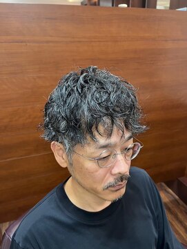 ケースタイル ヘアスタジオ 神保町店(K STYLE HAIR STUDIO) スパイラル/メンズパーマ/束感/ツーブロックマッシュ/理容室