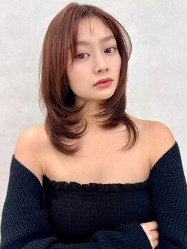アッシュ 中野店(Ash) イメチェン/似合わせカット/フルバング/レッドブラウン/中野