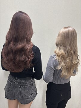 センス(SENSE.) ピンクカラーとハイトーンカラー