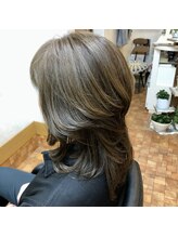 ヘアーサロンマジックHAIR SARON Magic レイヤーカット+マットブラウン