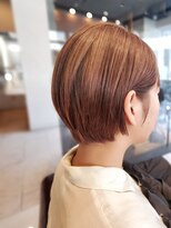 フロア(FLOOR) ショートボブ×透明感ベージュ