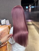 ペレ 栄店(PELE) ホワイトグレージュ/デジタルパーマ/チェリーブラウン/栄