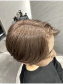【垢抜けショート】ミルクティーベージュ