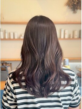 リエットヘアー 杢左店(Lie-et. hair) 透明感ブラウン×ナチュラルウェーブ#透明感カラー#ツヤ髪