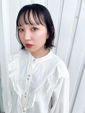 ユラギフロムユイマァル 水島店(YURAGI from YUIMARL) 20代30代ショートレイヤーボブブリーチなしダブルカラー