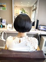ヘアーメイクロージー 八軒店 (HAIR MAKE ROSY)&nbsp;ショートグラデーションボブ髪質改善ストレート丸みショート