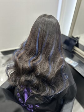 ヘアーデザイン ジェルム(Hair Design germe) ブルー×ブラック      MAYUKO