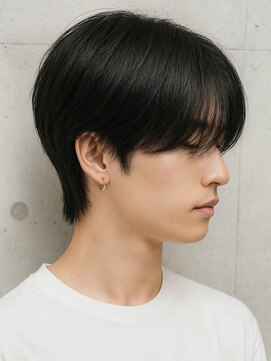 トゥルートラスト オムオム 甲府和戸(True Trust HOMME HOMME) メンズ シースルーマッシュ センターパート 韓国風