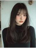 20代30代大人可愛い×シースルーバング【TELA HAIR土浦】