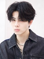 ルーシー 渋谷(LUCEY)&nbsp;センターパートフェザーパーマシャドウパーマメンズパーマ