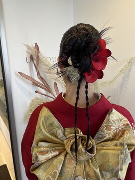 アンジュール 成人式ヘアセット