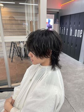 フィフスワン(fifth one) ハイライト/マッシュパーマ/ウルフ/アッシュブラック