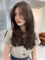 ノイズ エコル(Hair&Make NOISM ekolu )&nbsp;大人可愛い20代30代40代小顔ウルフレイヤーボブ丸み韓国ロング