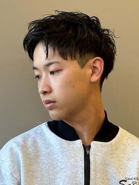 エルマーク 松山(L-MARK) スパイキーショート/アップバング/ツーブロック/メンズ/眉毛