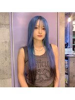 インク 渋谷(INK.)&nbsp;イメチェンヘアスタイルアンブレラカラーピンクベージュ