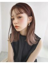 オンク 新宿(onk)&nbsp;黒髪/グレーベージュ/レイヤーロング/前髪パーマ[新宿駅]