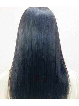 黄ぐまくん美容室の写真/髪質に合わせたストレートで、理想のサラツヤ髪に♪毛先まで潤い、なめらかな指通りに感動◎