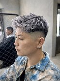 シルバーメッシュ×フェード