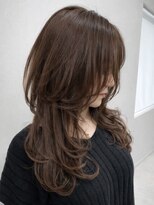 ビーシャンス(B.Chance)&nbsp;ウルフ風レイヤーカット×ワンカラーでモカブラウン