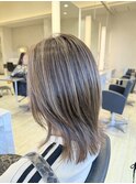 白髪ぼかしハイライト