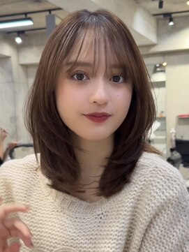 サイン 韓国ボブ 渋谷(SIGN) 韓国ボブレイヤーボブ渋谷タッセルボブお洒落なレイヤーカット