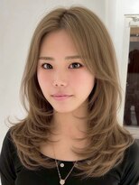 グロウ 恵比寿(grow) 韓国風ミルクティーグレージュカラーベージュブラウン