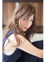 ディ シェーレ 磯子本店(die schere)&nbsp;グレージュ×デザインカラー×ロングヘア