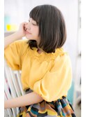 好感度UP!斜めバングxワンカールb