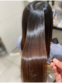ロング/カーキグレージュ/大人かわいい/流れるレイヤー[津田沼]