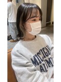 イヤリングカラー × 顔まわりレイヤーカット