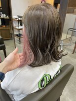 カトル ヘア デザイン(Quatre hair design) クリーミーベージュ インナーホワイトピンク