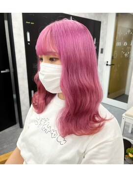 ピンクカラー 渋谷 ハイトーン L ティアム 渋谷店 Tiam Shibuya のヘアカタログ ホットペッパービューティー