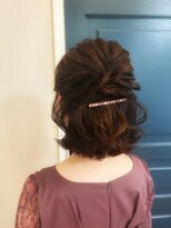 ヘアセットサロン アッシュ 神戸三宮(Ash) 短めハーフアップアレンジ