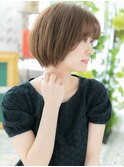 ■カーキベージュ小顔マッシュルームヘア52-2大宮20代30代40代!