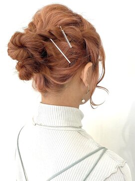 リリィ ヘアデザイン(LiLy hair design) Lilyミディアム/浴衣に合うお団子アレンジ