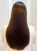 髪質改善ストレート ツヤ髪 ロングレイヤー デザインカラー