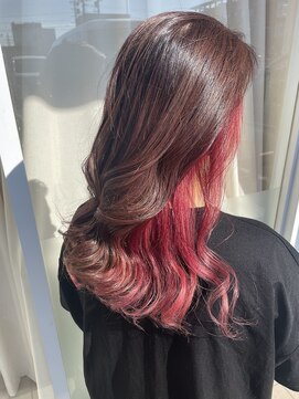 パッション 石巻蛇田店(PASSION) インナーカラー・レッドピンク