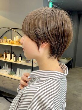 ジアン バイ ミルボン 西宮ガーデンズプラス(GIEN by milbon) 丸みショートレイヤー/ココアブラウン/末吉 海斗